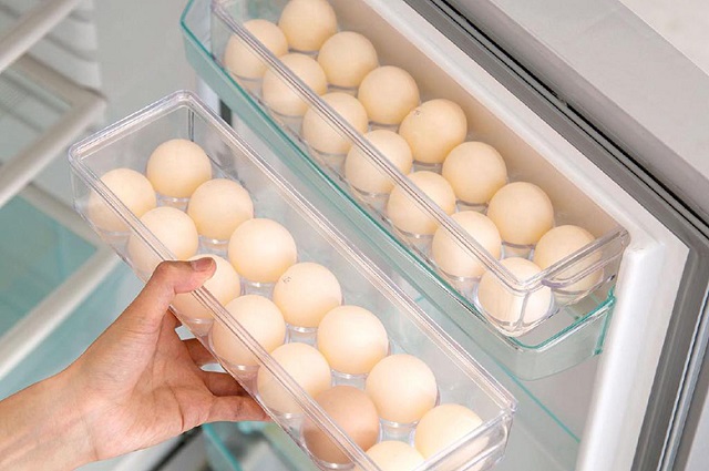 thời gian bảo quản trứng tươi trong tủ lạnh là